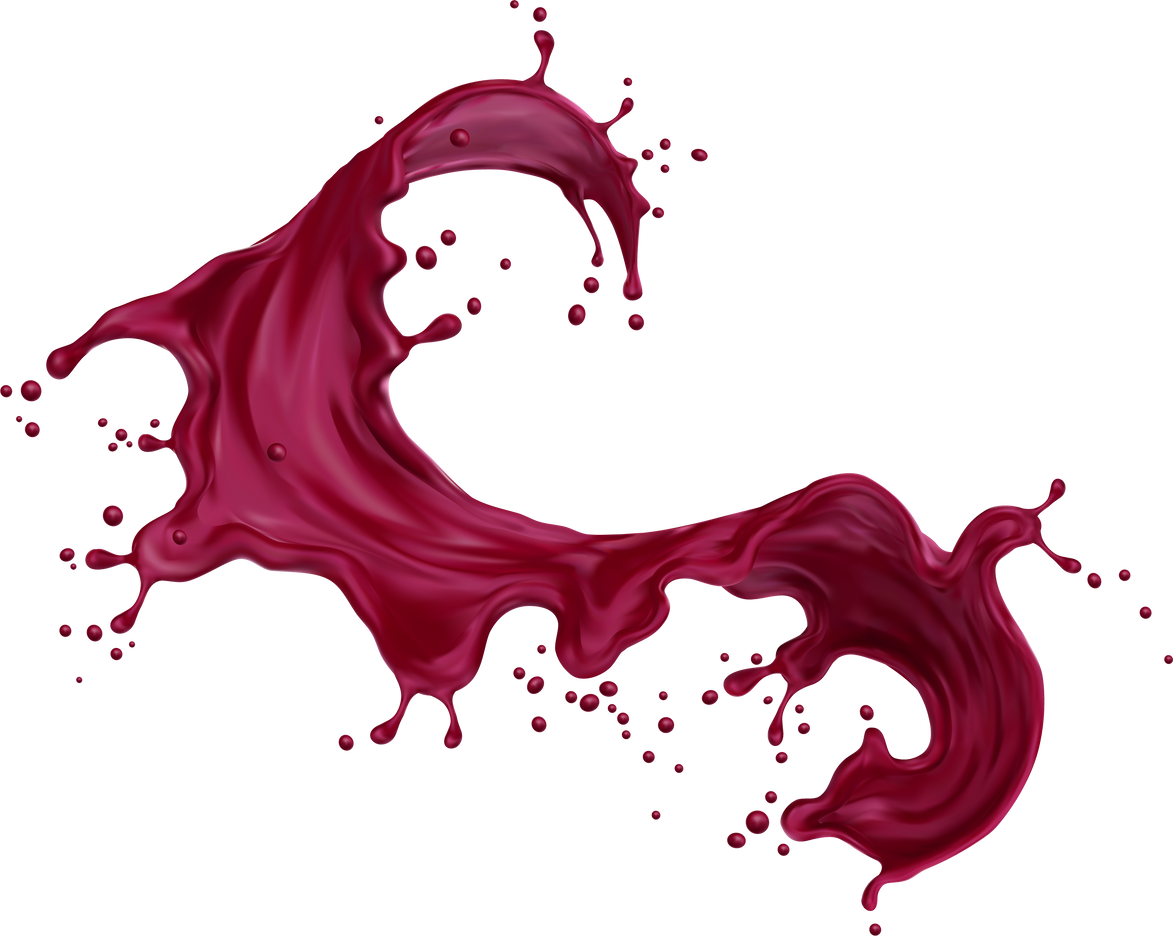Isolated blueberry blackberry juice, yogurt splash