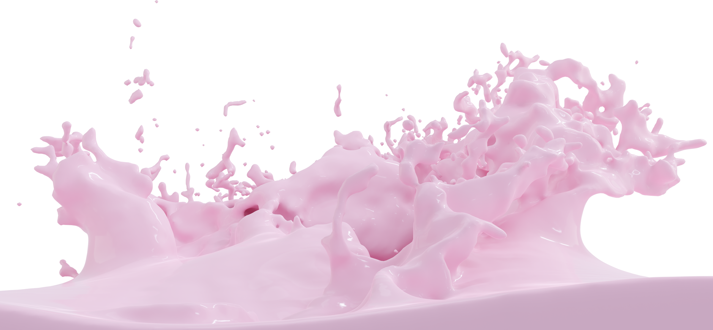 3d Pink splashes